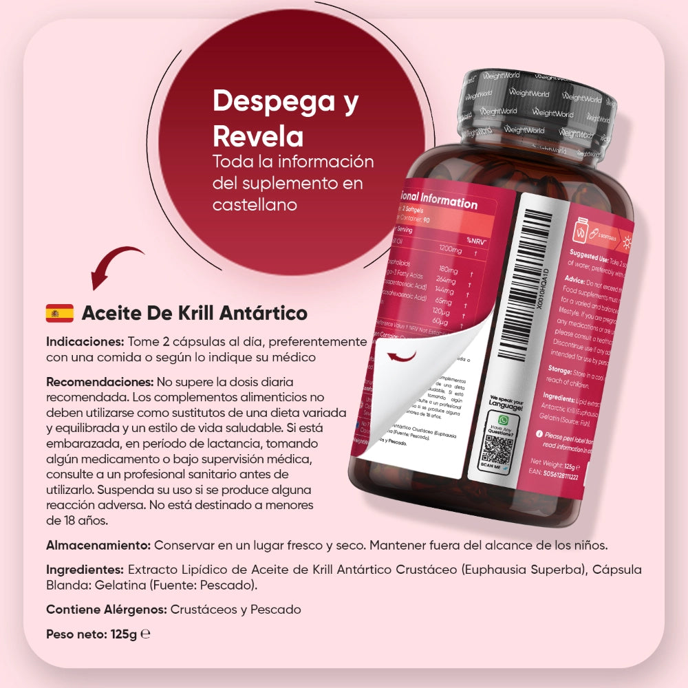 Modo de uso Aceite de Krill Antártico