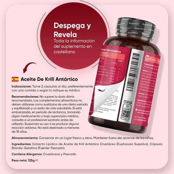 Modo de uso Aceite de Krill Antártico