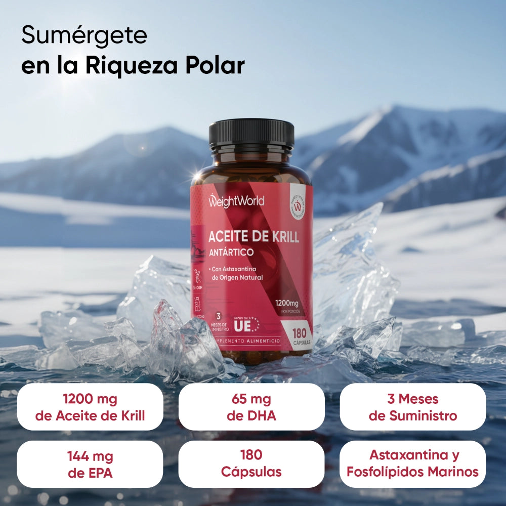 Fuente de Omega 3, Astaxantina y Fosfolípidos