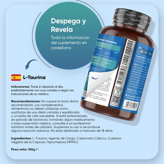 Indicaciones para el suplemento L-taurina