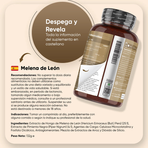 Cómo tomar el suplemento Melena de León