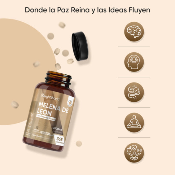 Suplemento Melena de León 2000 mg