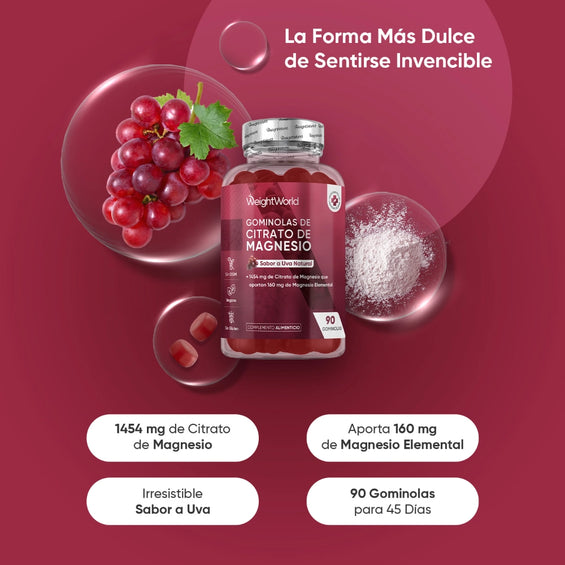 Propiedades de las gummies de Citrato de Magnesio
