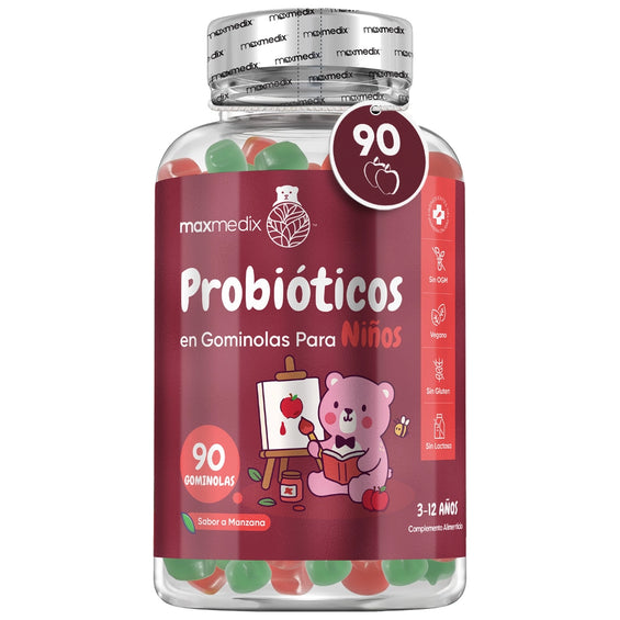 Probióticos en gominolas para niños maxmedix
