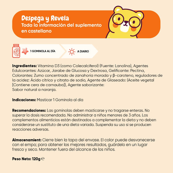 Cómo tomar Gominolas de Vitamina D3