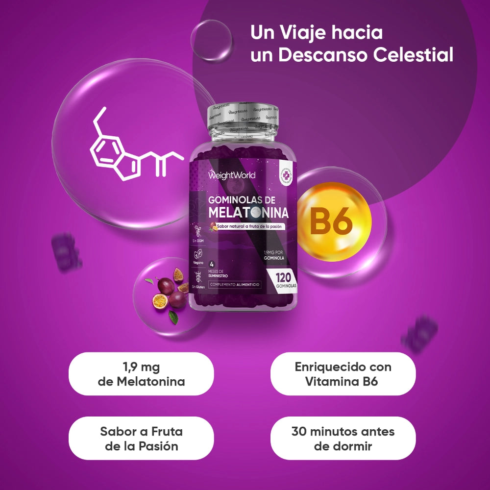 Melatonina con B6 para un mejor descanso