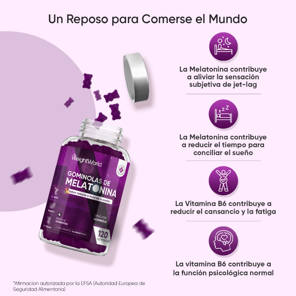 Propiedades de Melatonina 1,9 mg en gominolas