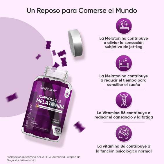 Propiedades de Melatonina 1,9 mg en gominolas