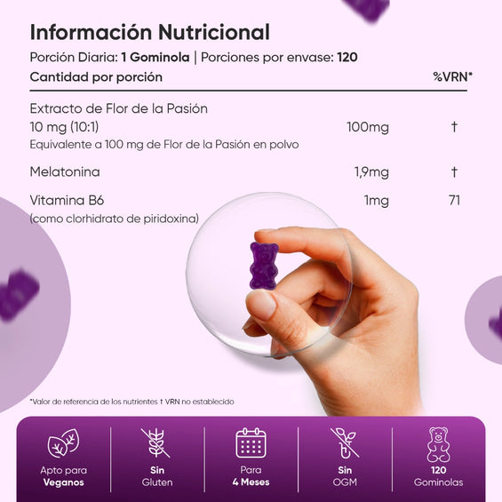 Información Nutricional Melatonina