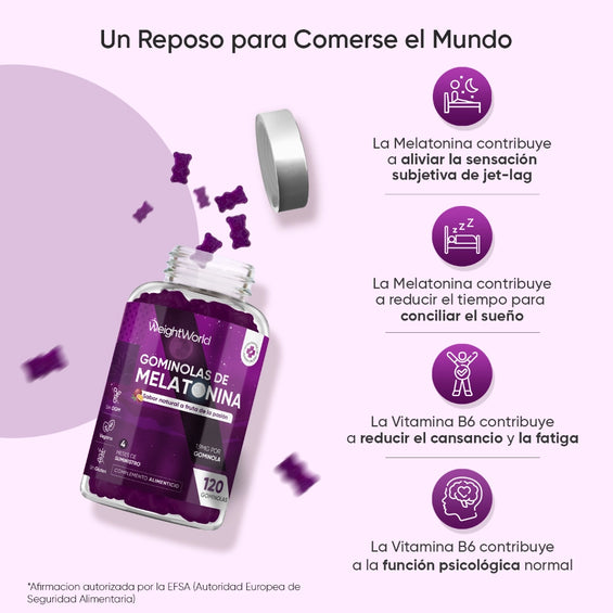 Propiedades de Melatonina 1,9 mg en gominolas