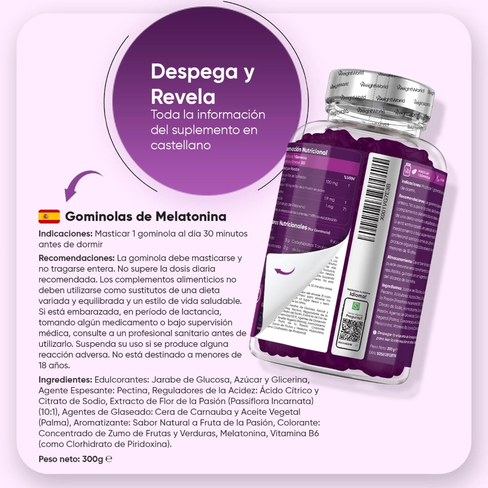 Cómo tomar Melatonina 1,9 mg en gominolas