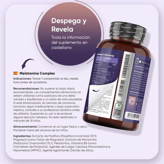 Dosis recomendada de Melatonina 1 mg