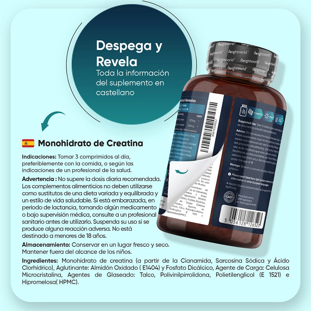 Modo de uso Creatina Monohidrato