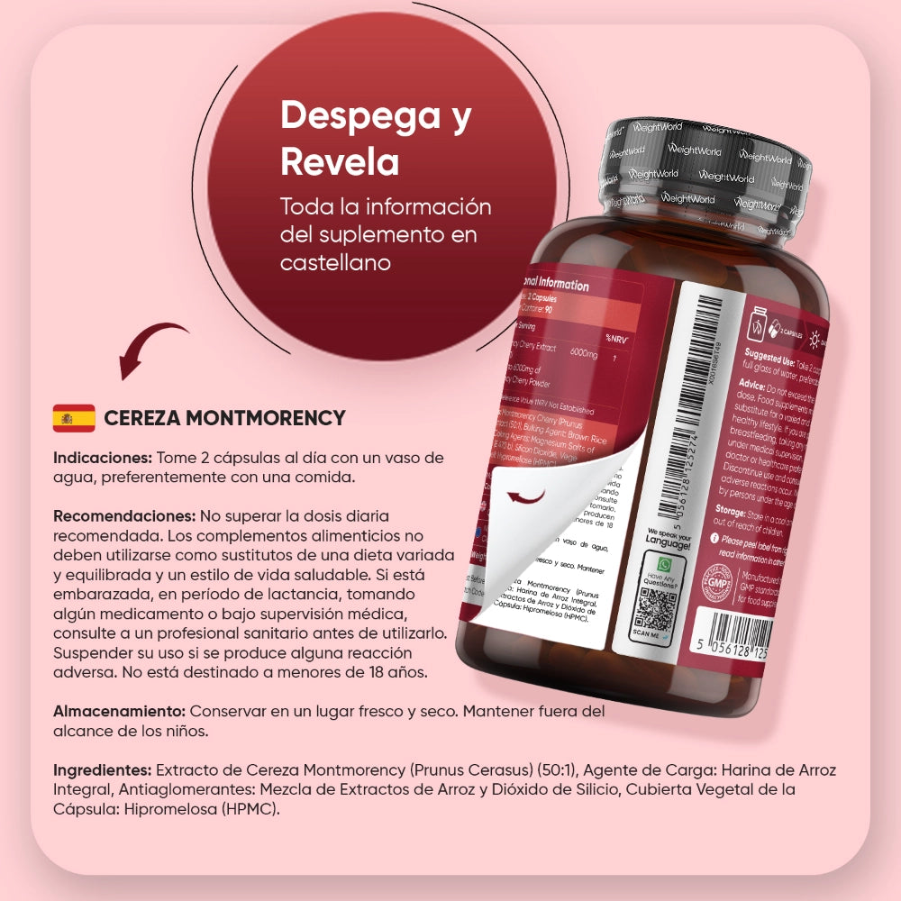 Modo de uso Cereza Montmorency
