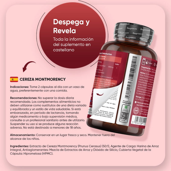 Modo de uso Cereza Montmorency