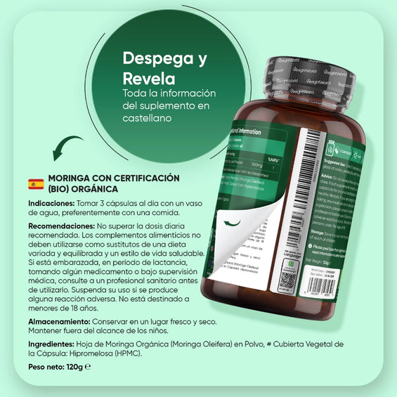 Indicaciones para el suplemento de Moringa