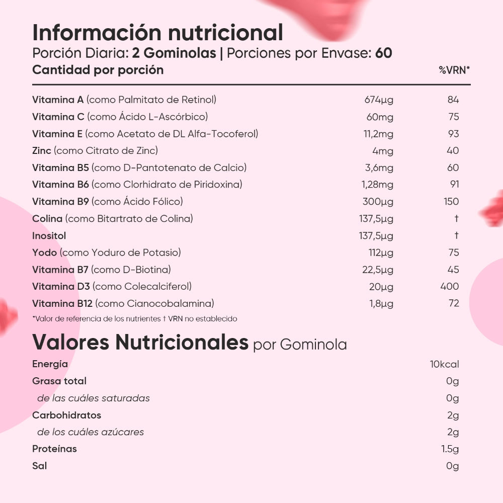 Información nutricional