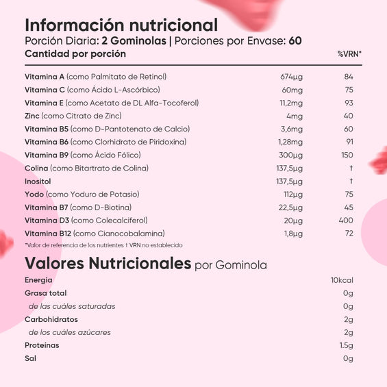 Información nutricional