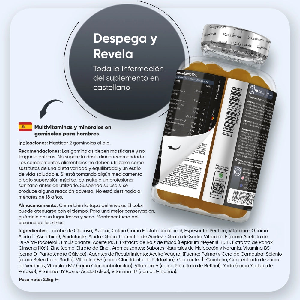 Recomendaciones multivitaminas en gominolas
