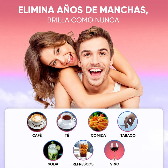 Tipos de manchas que eliminan los geles blanqueadores dentales mysmile