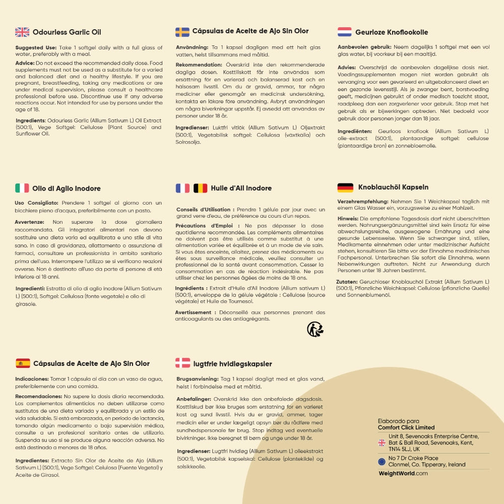 Cómo tomar las cápsulas de aceite de ajo sin olor