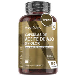Cápsulas de aceite de ajo sin olor