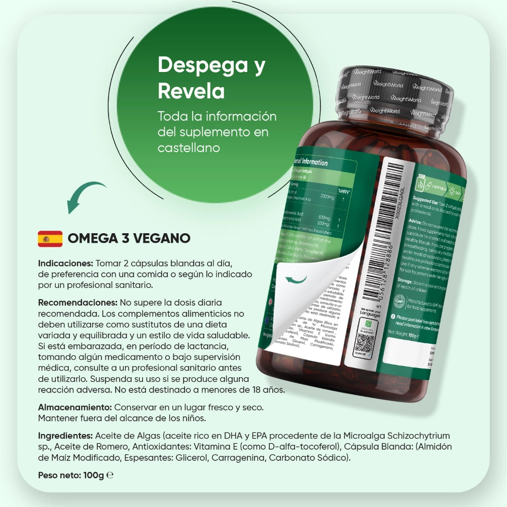 Cómo tomar Omega 3 Vegano