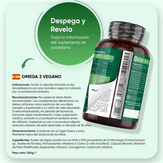 Cómo tomar Omega 3 Vegano