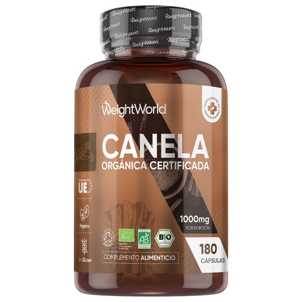 Suplemento de canela orgánica certificada