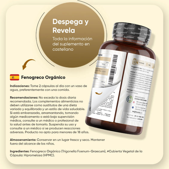 Indicaciones para el suplemento de Fenogreco BIO