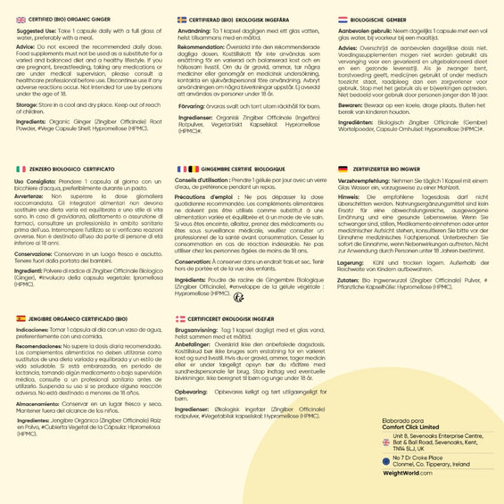 Recomendaciones suplemento de Jengibre