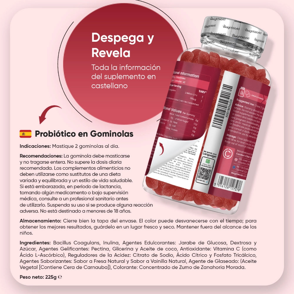 Cómo tomar los probióticos en gominolas