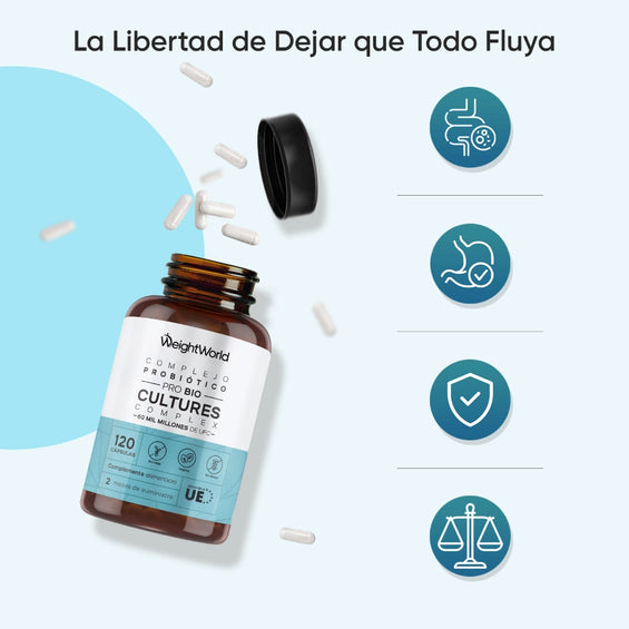 Beneficios de los probióticos digestivos con prebióticos