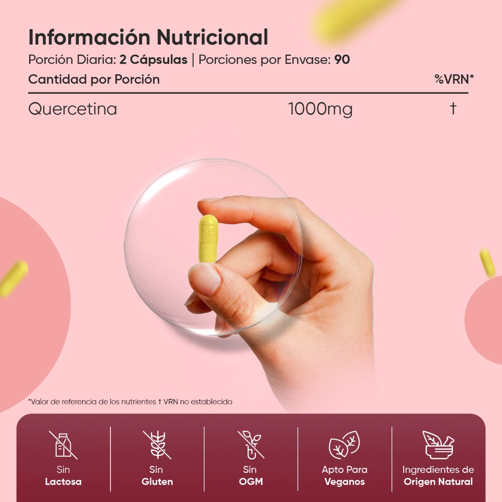 Información nutricional de Quercetina