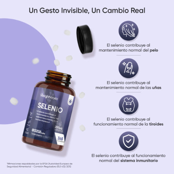 Selenio para el pelo y uñas