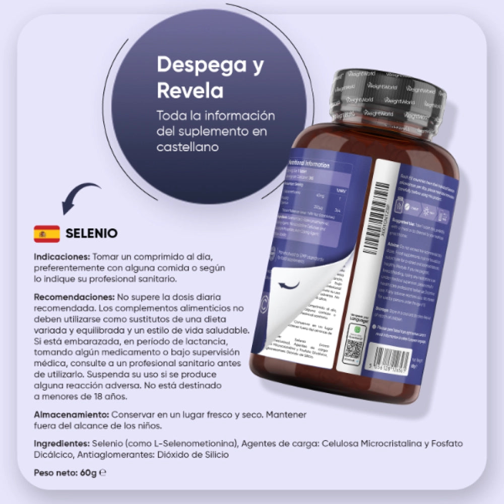 Indicaciones comprimidos de Selenio