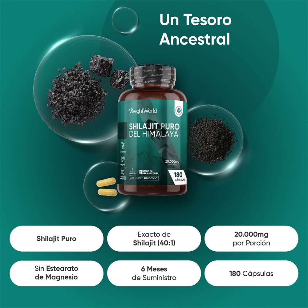 Shilajit puro 20.000 mg