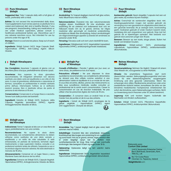 Recomendaciones Shilajit del Himalaya