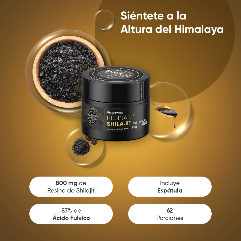 Resina de Shilajit Puro 800 mg