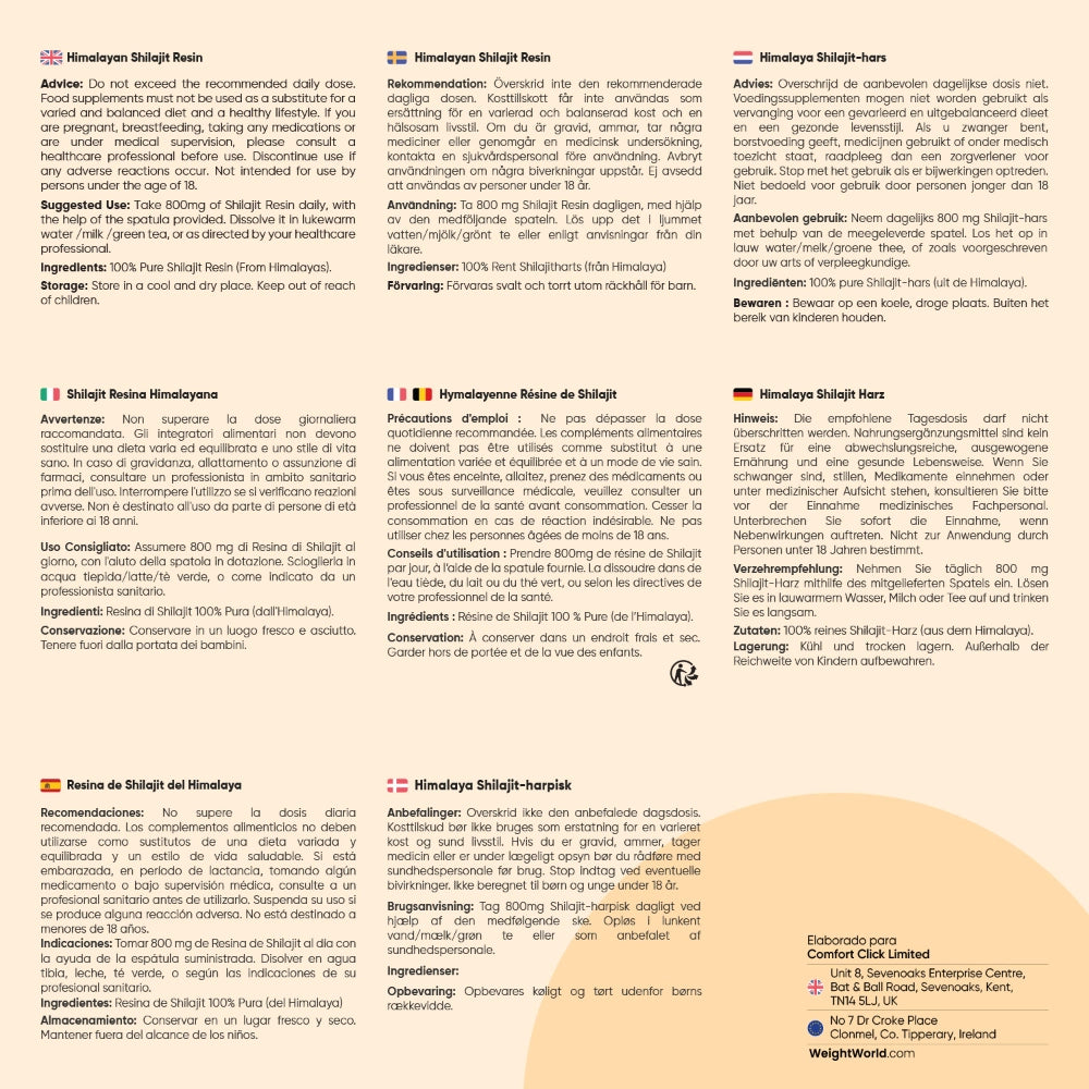 Recomendaciones Shilajit Puro