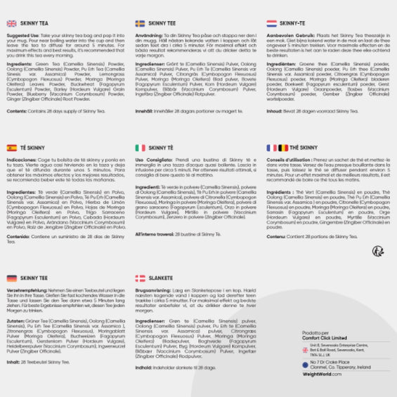 Recomendaciones Té Skinny y Té Detox