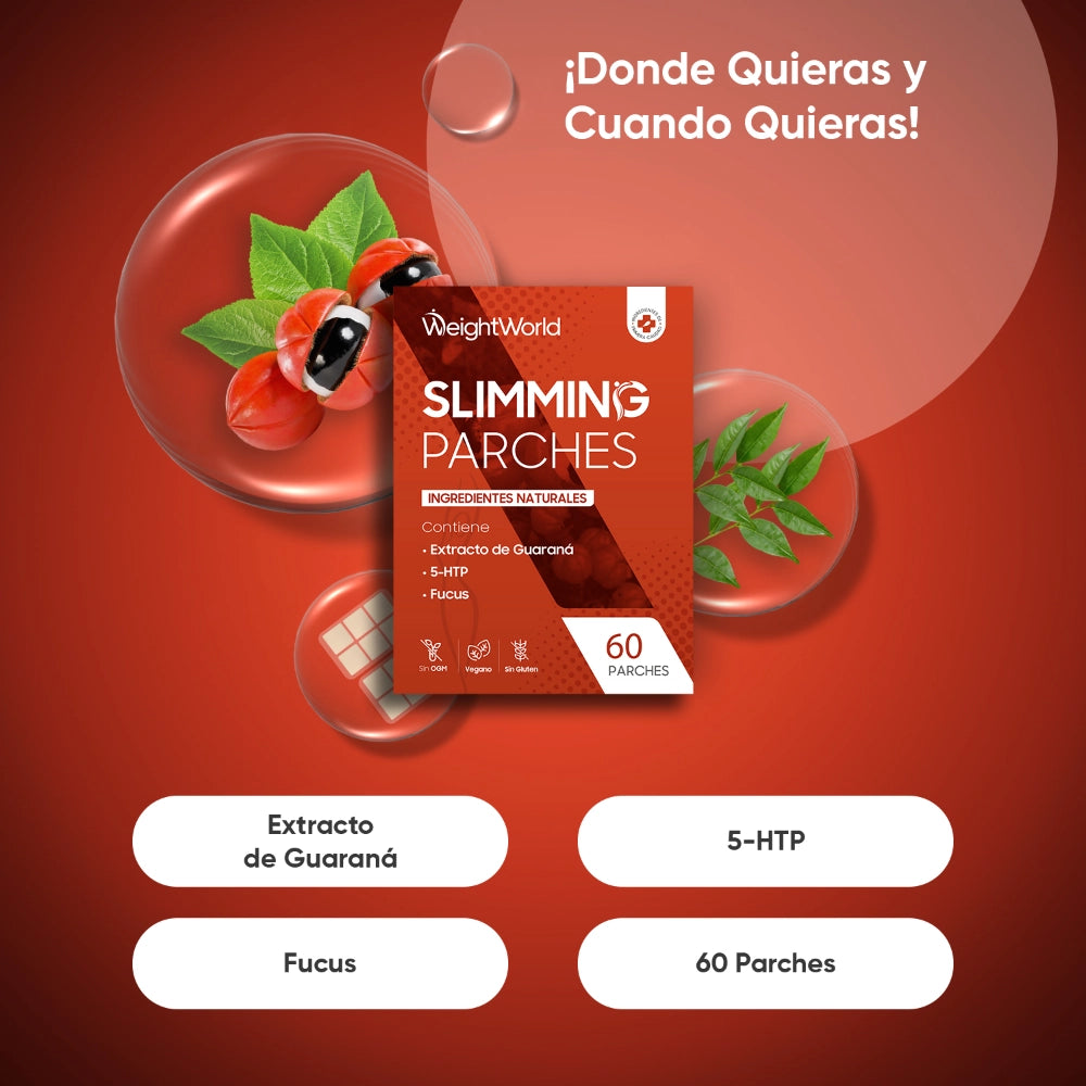 60 parches con Fucus, Guaraná y 5 -HTP