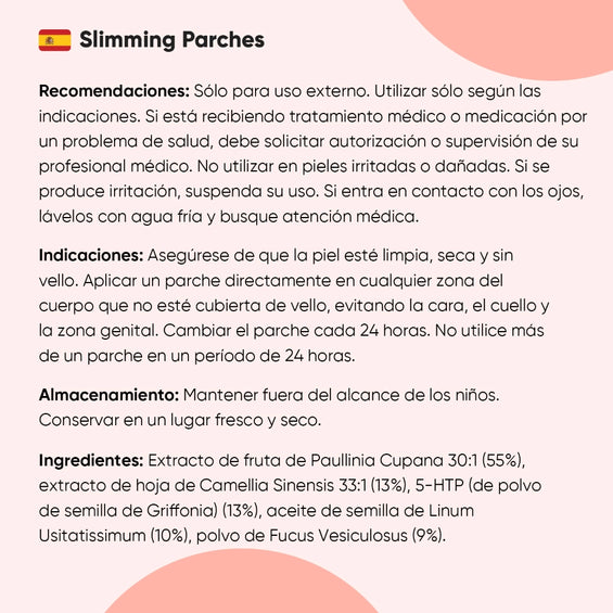 Recomendaciones para los parches slimming