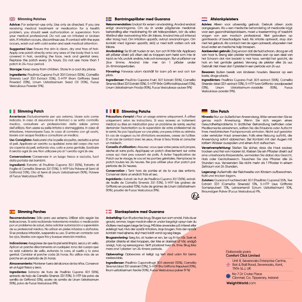 Cómo usar los parches Slimming con Guaraná