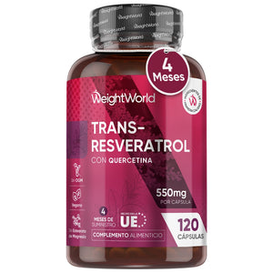 Suplemento de Trans Resveratrol con Quercetina