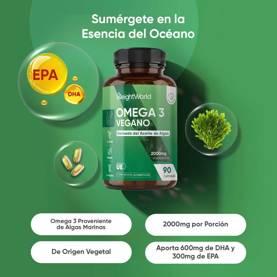 Propiedades del suplemento Omega 3 vegano