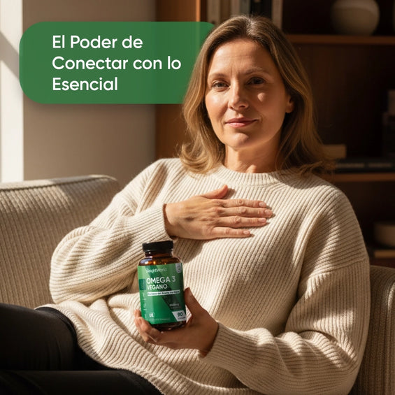 Complemento alimenticio Omega 3 vegano
