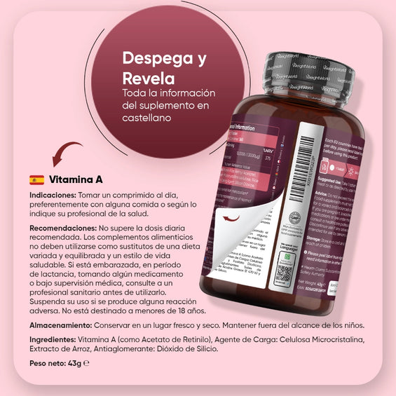 Recomendaciones para la Vitamina A