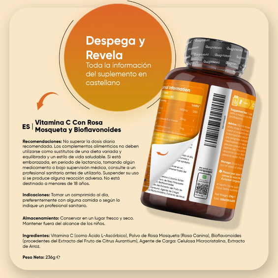 Recomendaciones de uso Vitamina C