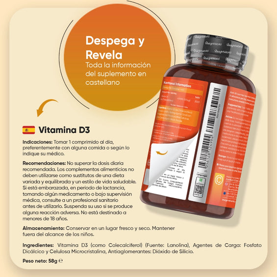 Indicaciones de los comprimidos de vitamina D3
